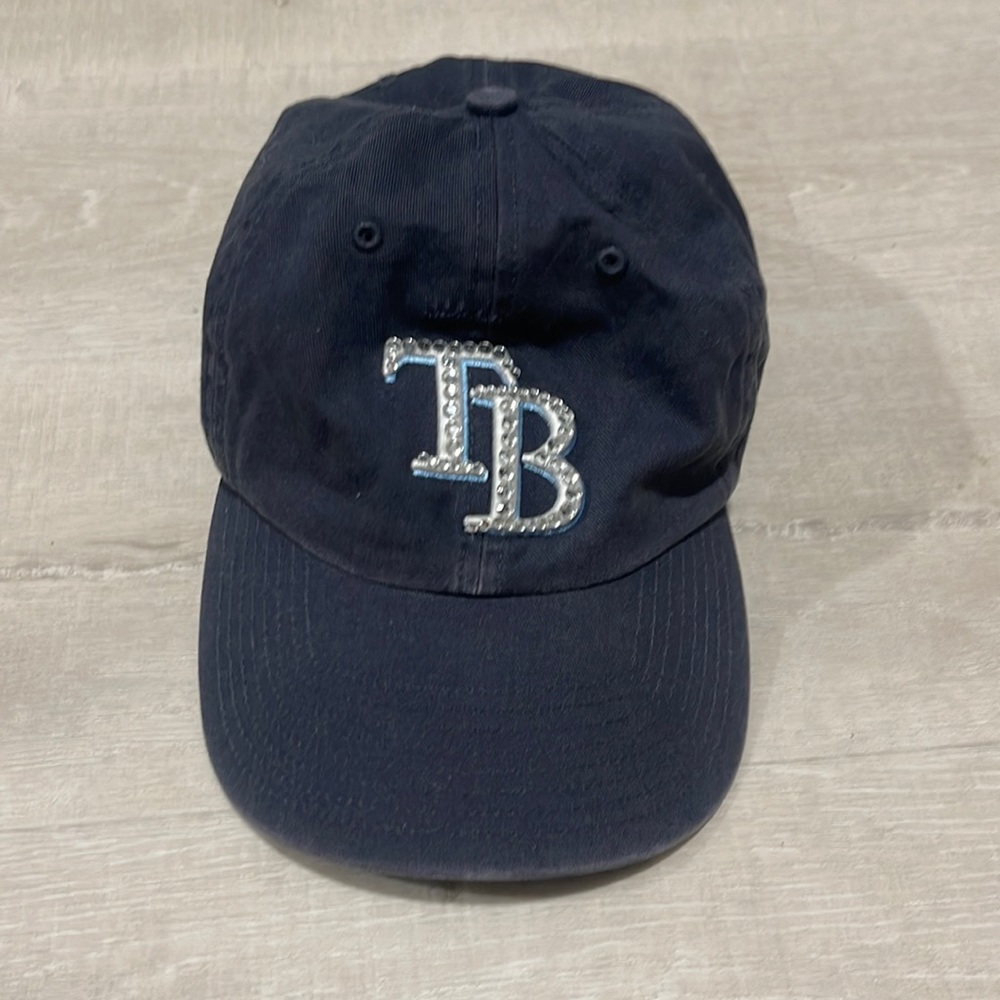 Tampa Bay Rays Baseball Hat with Rhinestones